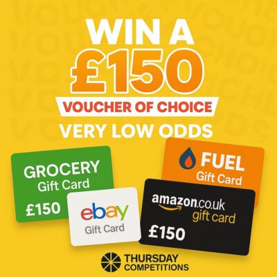Win A £150 Voucher Of Choice